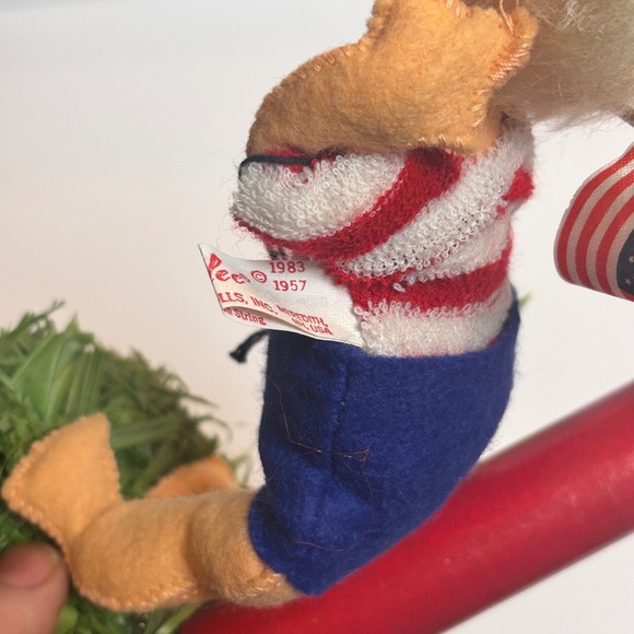 Annalee Dolls Patriotic Boy with Firecracker American Flag Vintage 1983 7" 4th - Picture 5 of 5